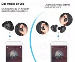 Mini Auriculares Inalambricos Bluetooth Microfono Base Carga - tienda online