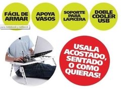 Mesa Portátil Para Notebook Netbook Cooler Plegable Cama - tienda online