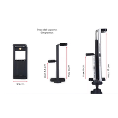 Adaptador soporte universal tablet celular para trípode