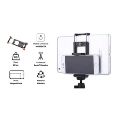 Adaptador soporte universal tablet celular para trípode - comprar online