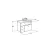 Vanitory Ferrum Avignon 65 cm. Blanco 1 Pta | 2 Cajones - comprar online