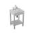 Vanitory Ferrum Symi 51 cm.Blanco 1 Estante