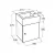 Vanitory Ferrum Toilette 40 cm. Wengue 1 Pta - comprar online