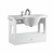 Vanitory Ferrum Marina 85 cm. Blanco 1 Cajón