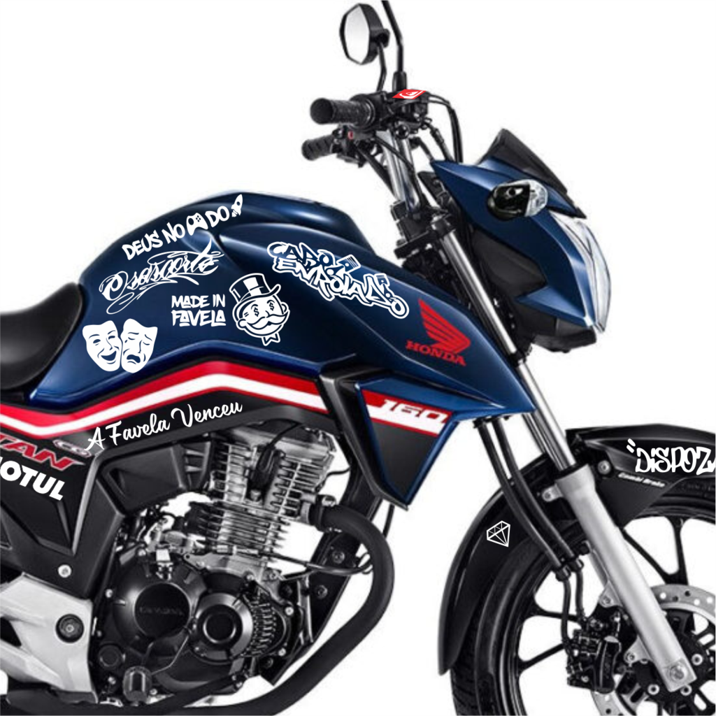 2 adesivo para moto grau puxou cortou raspou personalizado