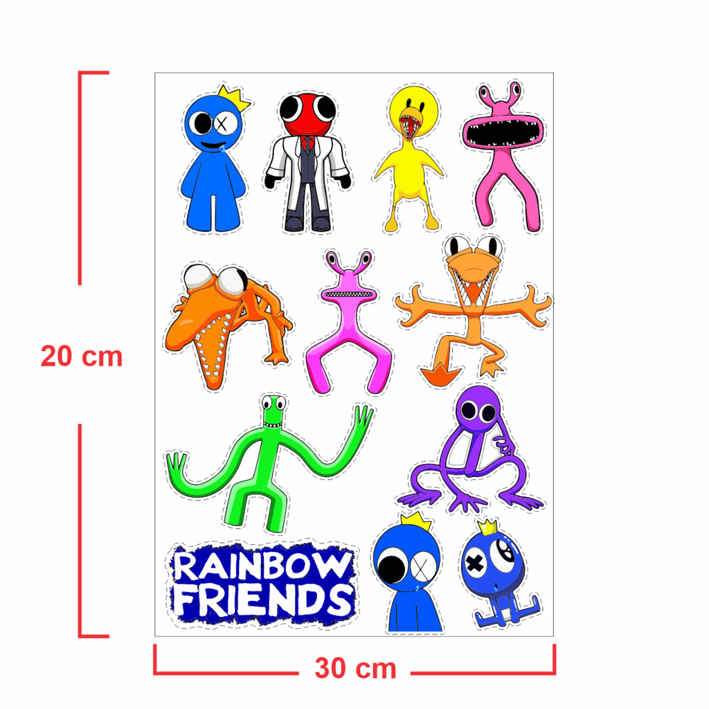 Como Desenhar o AZUL RAINBOW FRIENDS - ROBLOX 