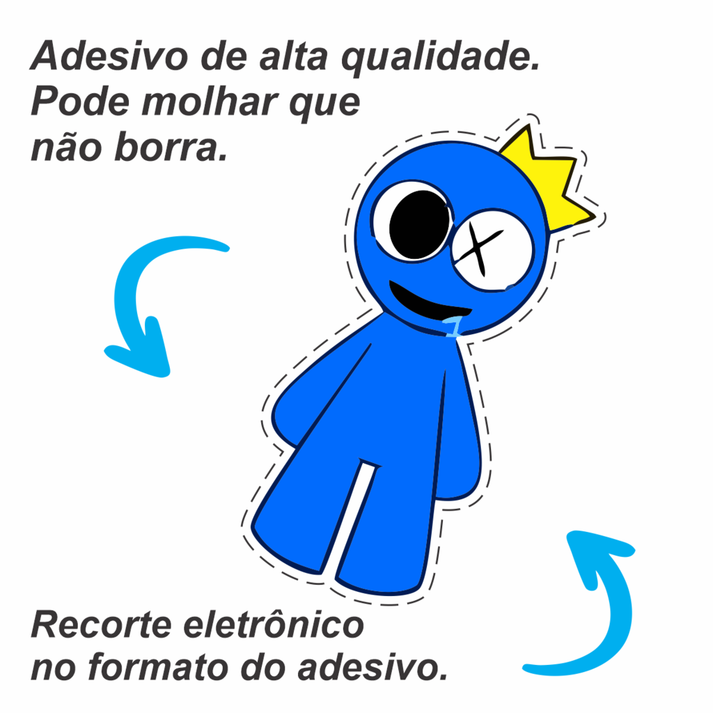 Desenho do azul babao