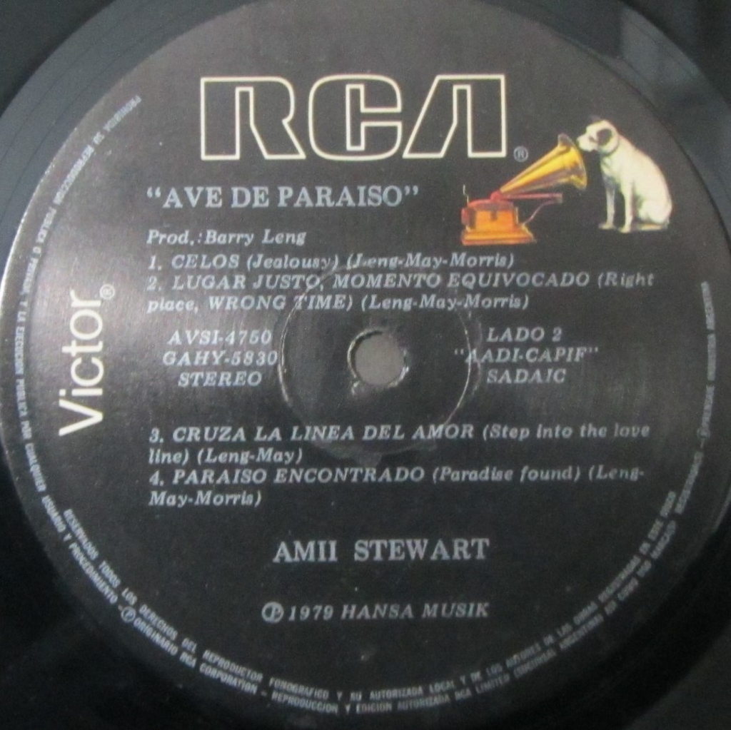 Amii Stewart, Ave de paraíso 