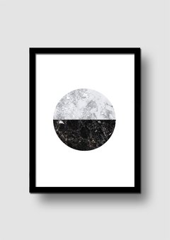 Cuadro Círculo Mármol Blanco y Negro en internet