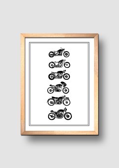 Cuadro Ilustración Motocicletas - comprar online