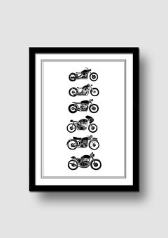 Cuadro Ilustración Motocicletas en internet