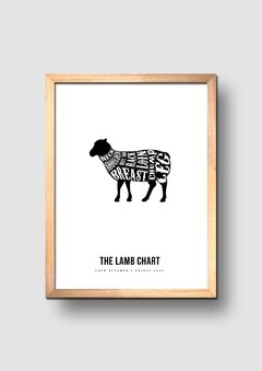Cuadro Corte de Carne Cordero - comprar online