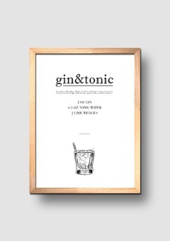 Cuadro Trago Gin & Tonic - comprar online