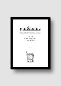 Cuadro Trago Gin & Tonic en internet