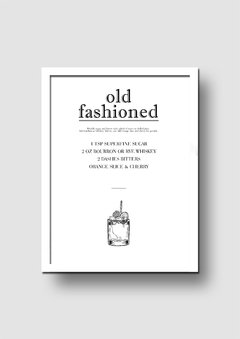 Cuadro Trago Old Fashioned - Memorabilia