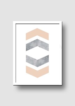 Cuadro Flechas Mármol Grey Pink - Memorabilia
