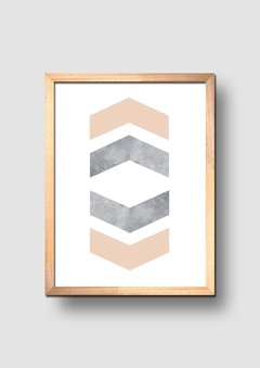 Cuadro Flechas Mármol Grey Pink en internet