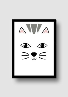 Cuadro Cara Gato en internet
