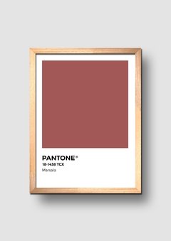 Cuadro Pantone Marsala Color del año 2015 - comprar online