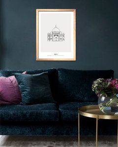 Cuadro Ilustración Ícono India