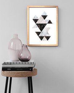 Cuadro Rombos Mármol Origami - comprar online