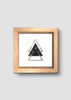 Cuadro Triángulos Mármol Black - tienda online