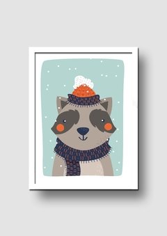 Cuadro Mapache en Invierno - Memorabilia