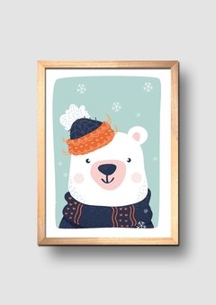 Cuadro Oso Polar en Invierno - comprar online