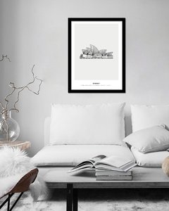 Cuadro Ilustración Ícono Sydney
