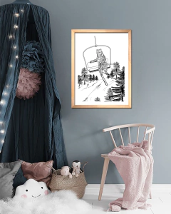 Cuadro Oso Serie Montaña 3