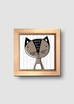 Cuadro Ilustración Gato - tienda online