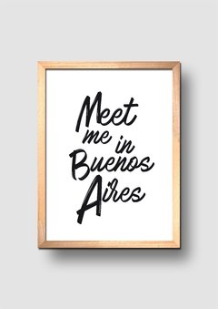 Cuadro Meet me in Buenos Aires - comprar online