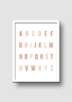 Cuadro ABC Arco Iris - Memorabilia