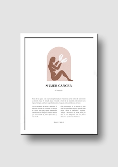 Cuadro Signos Mujer Cancer - Memorabilia