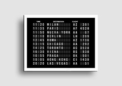 Cuadro Cartel Aeropuerto Horarios - Memorabilia