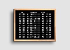 Cuadro Cartel Aeropuerto Horarios - comprar online