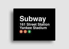 Cuadro Cartel Subway Yankee Stadium en internet