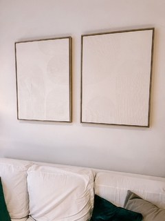 Duo Cuadros Texturados Arabia con Cintillo de Kiri - comprar online