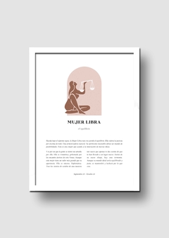 Cuadro Signos Mujer Libra - Memorabilia