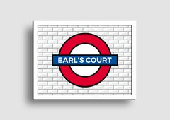 Cuadro Cartel Londres Underground Earl's Court - Memorabilia