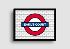 Cuadro Cartel Londres Underground Earl's Court en internet