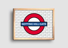 Cuadro Cartel Londres Underground Notthing Hill Gate - comprar online