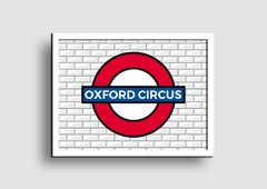 Cuadro Cartel Londres Underground Oxford Circus - Memorabilia