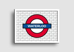 Cuadro Cartel Londres Underground Waterloo - Memorabilia