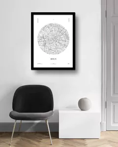 Cuadro Mapa Circular Berlin