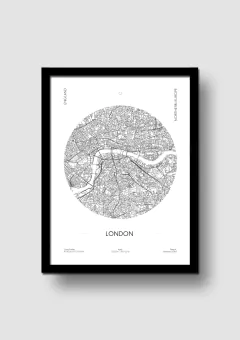 Cuadro Mapa Circular Londres en internet