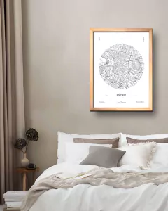 Cuadro Mapa Circular Madrid