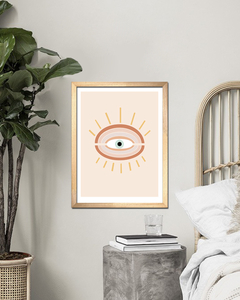 Cuadro Ojo Arco Iris Boho