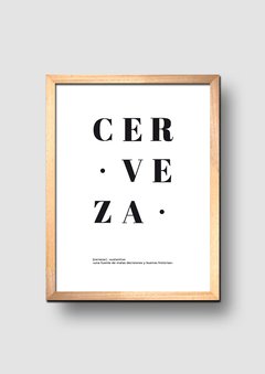 Cuadro Significado Cerveza - comprar online