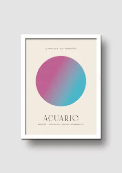 Cuadro Signos Aura Acuario - Memorabilia